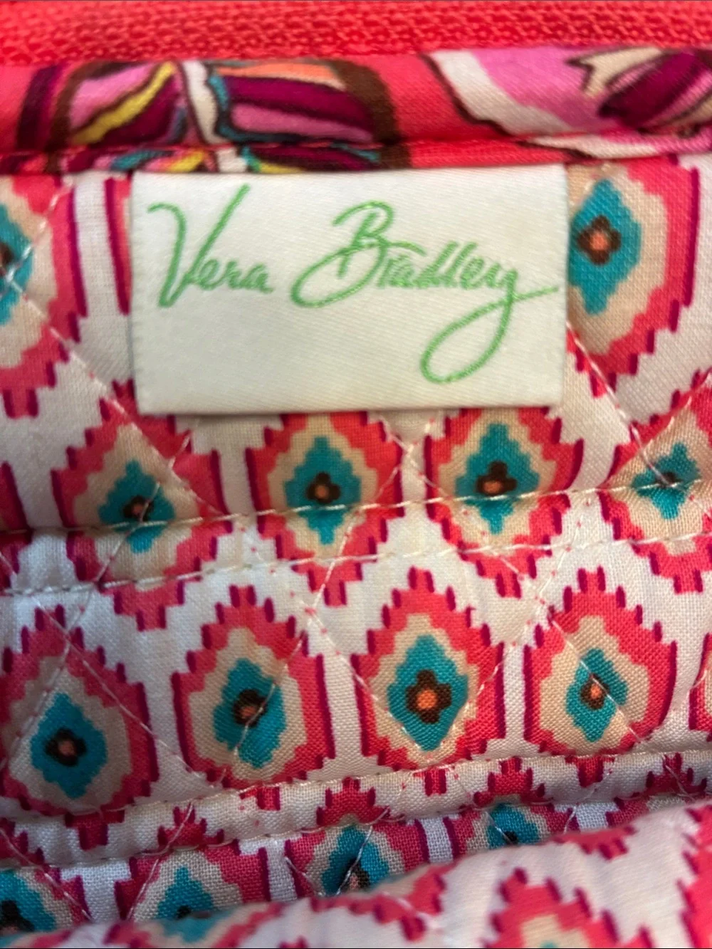 Vera Bradley Call Me Coral Quilted Floral Print Women's Backpack